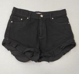 SHORT JEANS NERI ELASTICIZZATI PINKO TG42