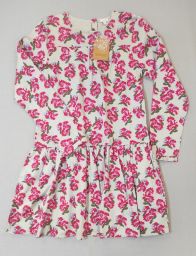 ABITO M/L 100% COTONE ROSE GOCCO NUOVO