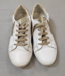 SNEAKERS PELLE C/LACCI W6YZ