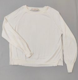 MAGLIONCINO PANNA CROPPED 100% COTONE JUCCA TG S
