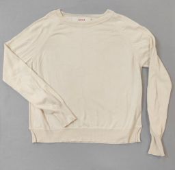 MAGLIONCINO CREMA CROPPED 100% COTONE JUCCA TG S