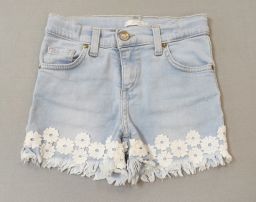 SHORT JEANS C/APPLICAZIONI U + E