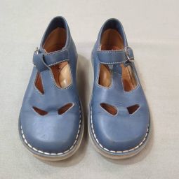 SCARPE PELLE C/OCCHIETTI/CINT ZECCHINO D'ORO