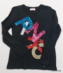 MAGLIA M/L C/APPLIC PINKO
