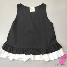 BLUSA SENZA MANICHE SEMICOUTURE