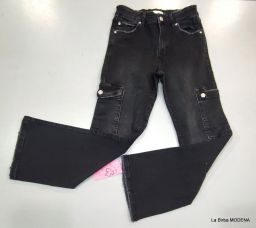JEANS NERI CARGO