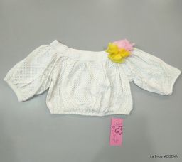 BLUSA CROP TRAFORATA