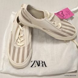SCARPE TELA ZARA SOLO PROVATE