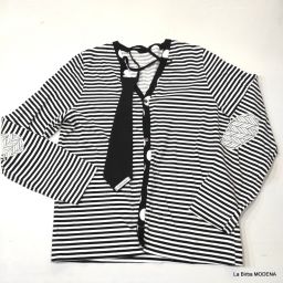 CARDIGAN + CRAVATTA L'OCA LOCA