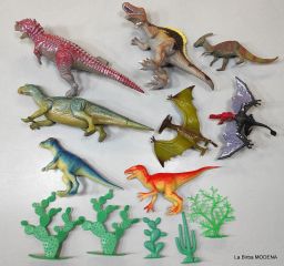 DINOSAURI 8 PZ + PIANTE