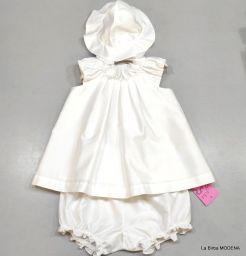 ABITO CERIMONIA + CAPPELLO + CULOTTE MICROBE NUOVO