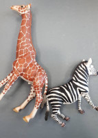 ZEBRA + GIRAFFA SCHLEICH 2PZ