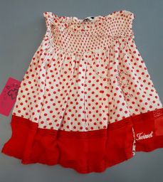 TOP TWIN SET 100% SETA