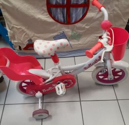 BICICLETTA CON ROTELLINE RUOTA 12