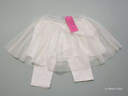 COMPLETO PETIT BATEAU GONNA TULLE E LEGGINS CORTI
