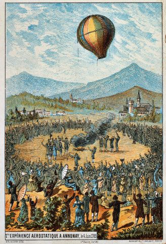 Il primo volo in mongolfiera