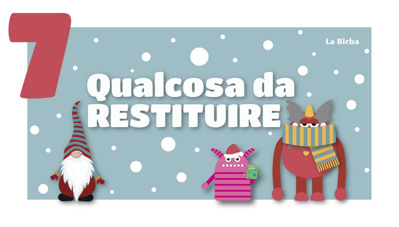 Qualcosa da RESTITUIRE