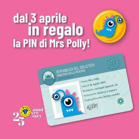 La Birba festeggia 25 anni con le PINS dei mostrini!