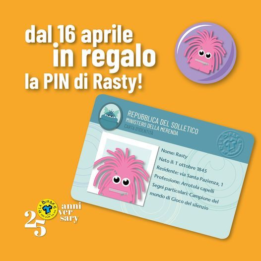 Rasty: dal 16 al 30 aprile